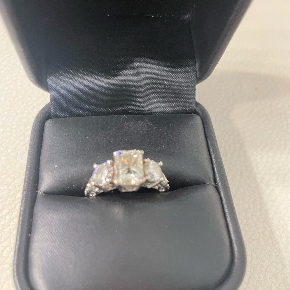 Charles and Colvard created moissanite engagement ring